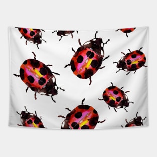 Watercolor Ladybugs Tapestry