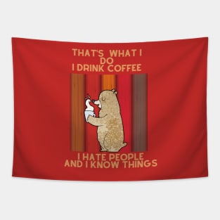 Cat coffee Tapestry