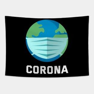 Corona Mask Tapestry