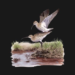 Slender-billed Curlew pair T-Shirt