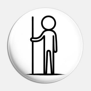 Stickman Leader Pin