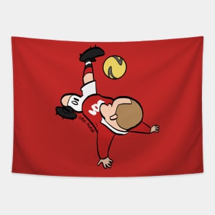 Rooney bicycle kick Tapestry