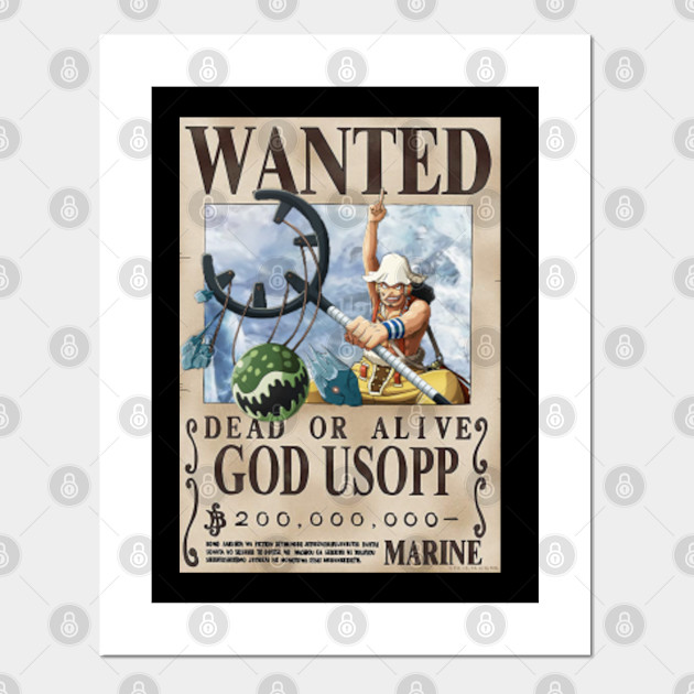 Usopp Wanted Poster One Piece Posters And Art Prints Teepublic Usopp Wanted Poster One Piece Posters And Art Prints Teepublic
