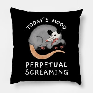 funny opossum Pillow