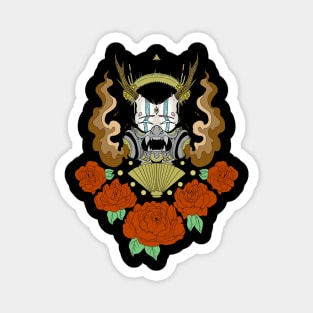 Oni Cyber Geisha Demon Japanese Magnet