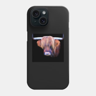 Highland Cow in Colour Phone Case