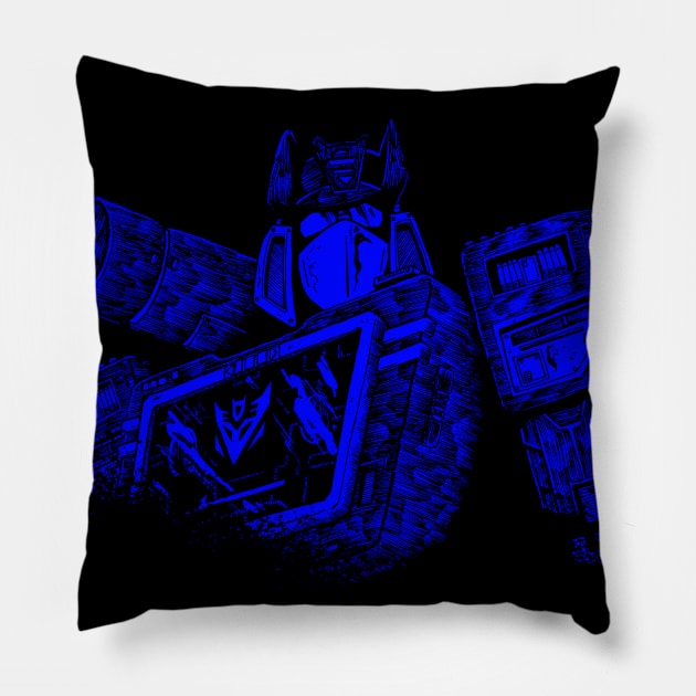 soundwave superior 3 Pillow by JonathanGrimmArt