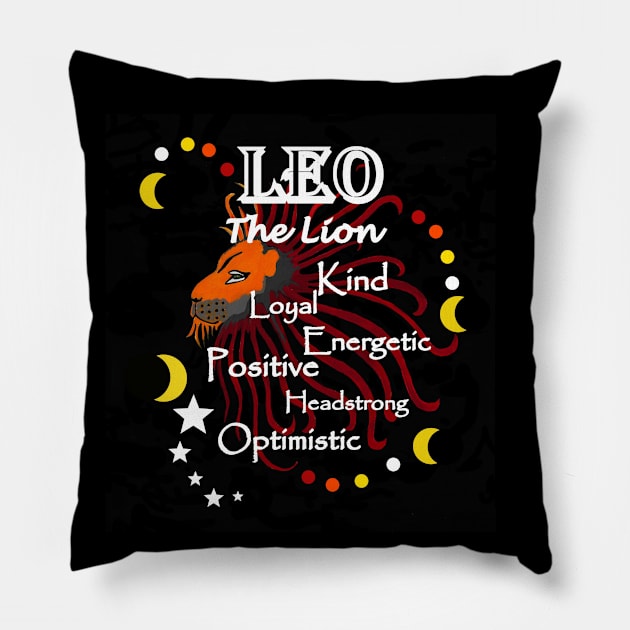 Leo The Lion Pillow by SartorisArt1