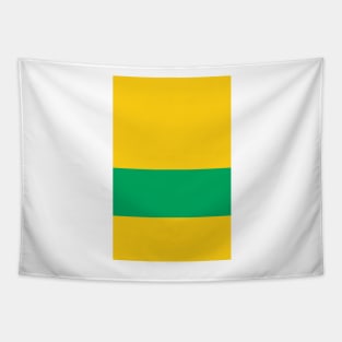 Norwich City Yellow Green Hoop Design Tapestry