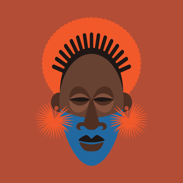 Afrocentric Terracotta Mask by Inogitna Designs