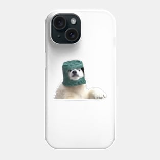 Adorable Polar Bear Cub in helmet Phone Case