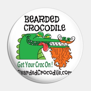 Bearded Croc Logos Pin