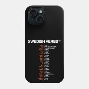 Swedish Verbs 101 - Swedish Language Phone Case