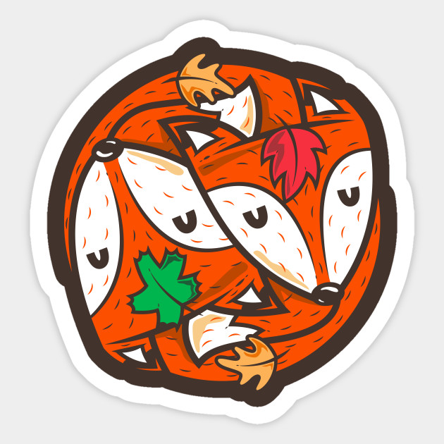 Yin Yang Fox Fox Pegatina Teepublic Mx