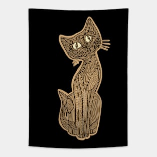 Cute cat drawing Tapestry