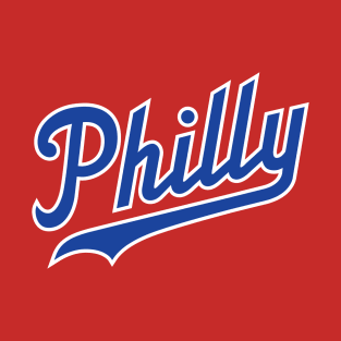 Philly Script - Red T-Shirt