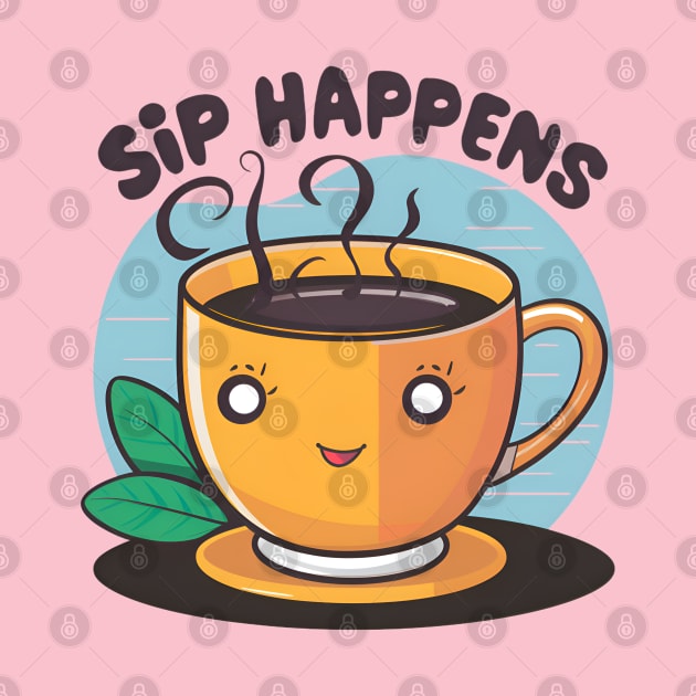 Sip Happens - cold brew coffee by BobaTeeStore