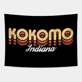 Retro Kokomo Indiana Tapestry
