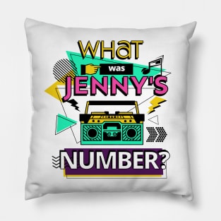 What was Jenny's Number Gen X T-Shirt Pillow