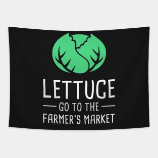 Lettuce Go To The Farmer's Market Tapestry