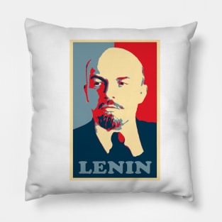 lenin, Obama Hope Poster Pillow