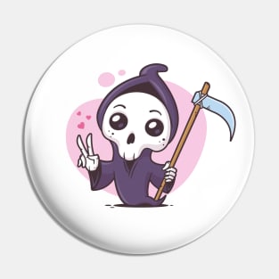 Kawaii Grim Reaper Pin