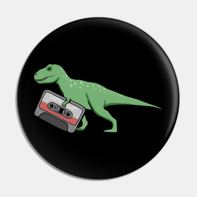 Dinosaur With Vintage Tape Pin by isstgeschichte