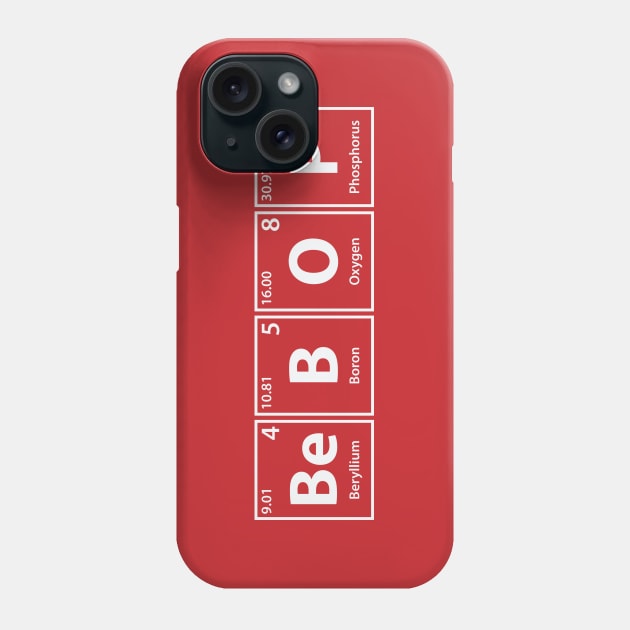 Bebop (Be-B-O-P) Periodic Elements Spelling Phone Case by cerebrands