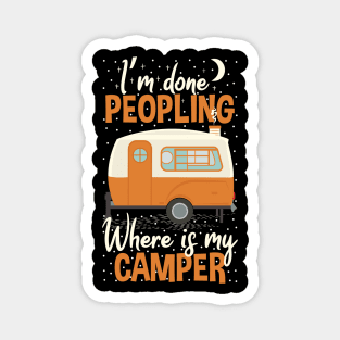 Where Is My Camper Gift idea Camping Lovers Magnet