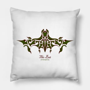 The Bat - Green Pillow