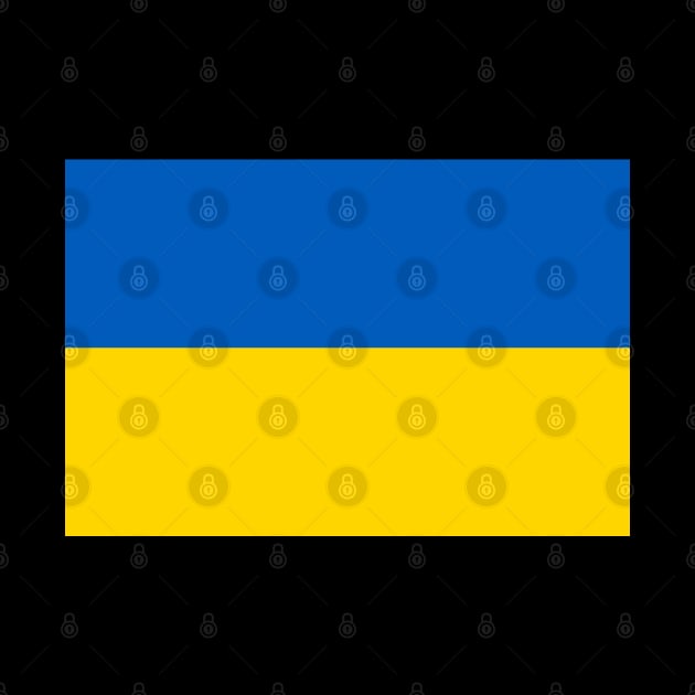 Flag of Ukraine (black background) by COUNTRY FLAGS