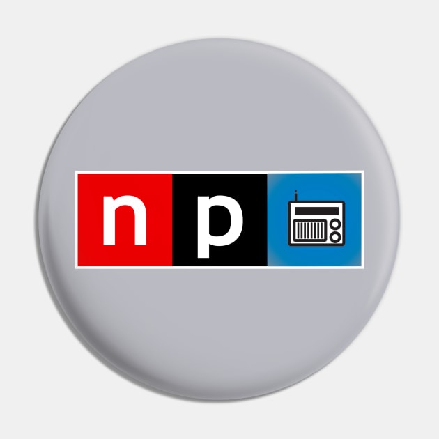 National Public Radio Pin by Noah Monroe