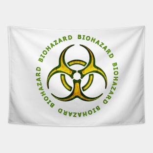 Biohazard Zombie Warning Tapestry