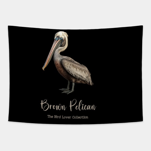 Brown Pelican - The Bird Lover Collection Tapestry by goodoldvintage