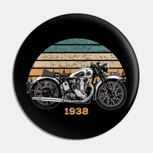 Gold Star 1938 Vintage Motorcycle Design Pin