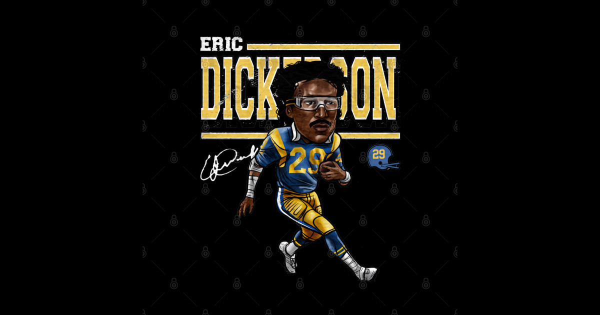 Eric Dickerson Los Angeles R Cartoon Eric Dickerson Sticker TeePublic