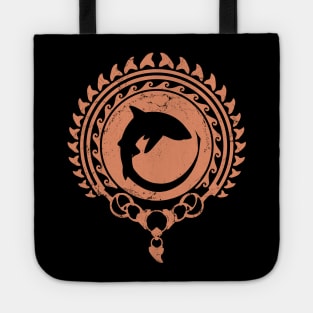 Thresher Shark on Polynesian design Tote