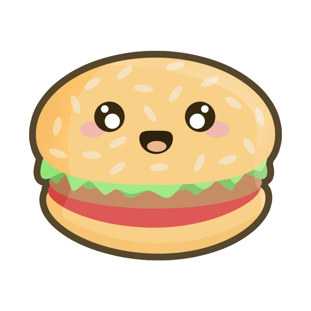 Kawaii Hamburger by KawaiiNir