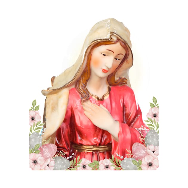 Holy Virgin of Virgin mother mary ceramic image photo by Sparkling Art