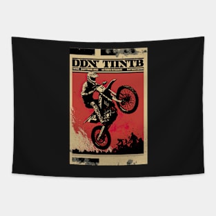 Dirt bike drawing style Tapestry