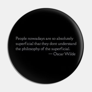 Oscar Wilde quote Pin