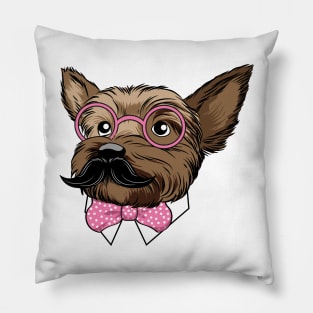 Yorkie Incognito Pillow