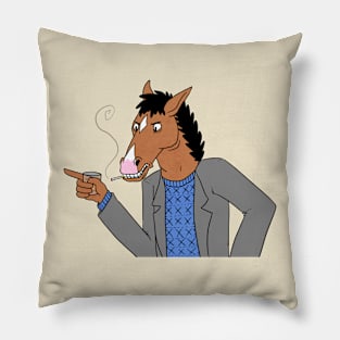 Smoke bojack Pillow