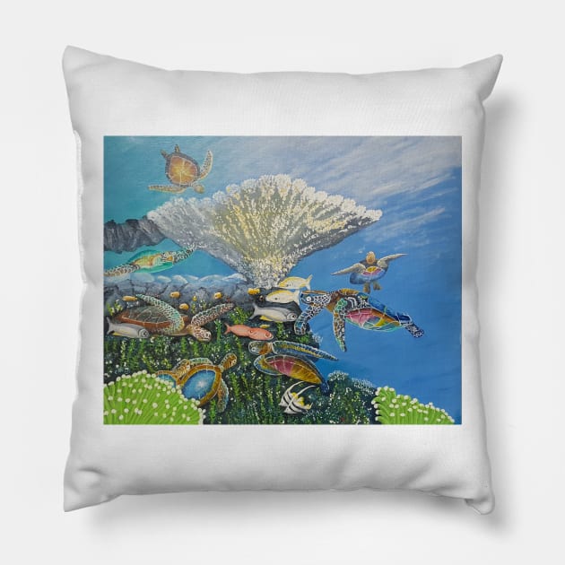 Coral 2 Pillow by artbyvena