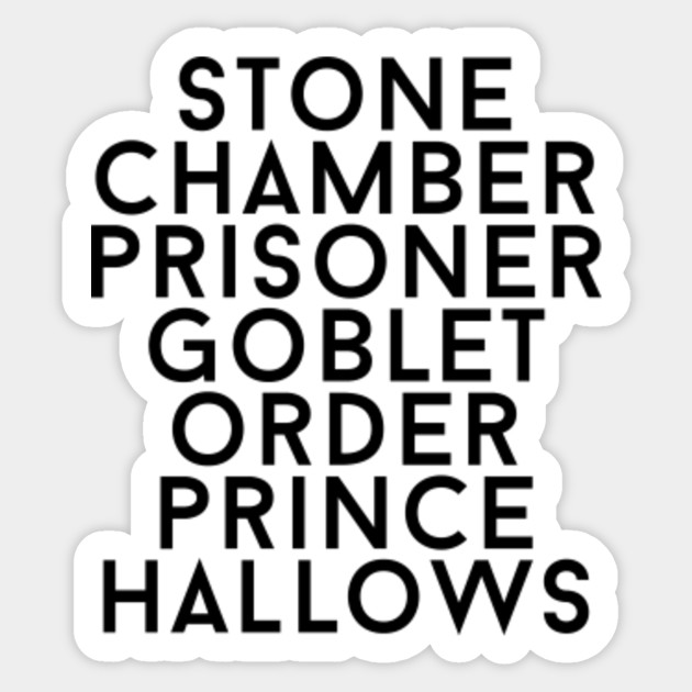 Harry Potter Sticker Chart