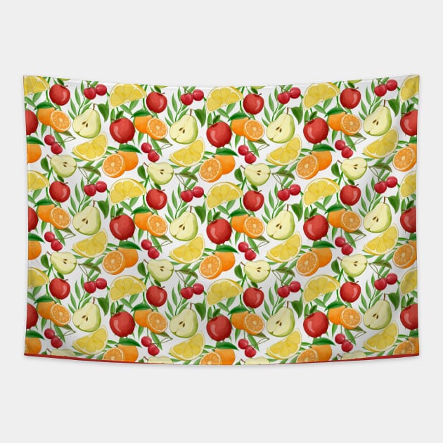 Fruit Pattern Tapestry by Mako Design 