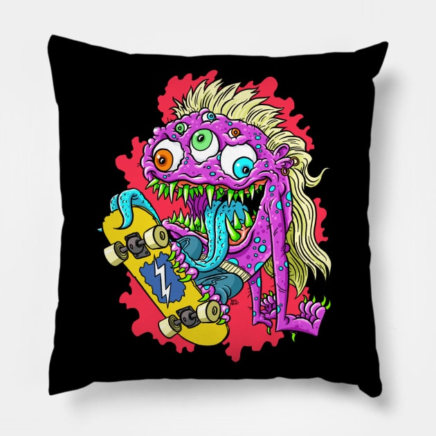 Monster Mullet Pillow by itsbillmain