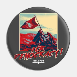 For Democracy Pin