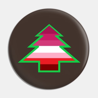 Lesbian Pride: Christmas Tree Pin