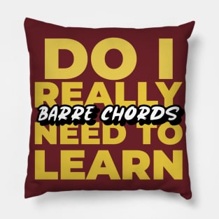 Guitar Barre Chords Pillow